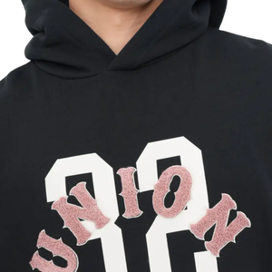 Union 22 imprimé sweat à capuche noir hommes coton polaire pull Streetwear décontracté à la mode unisexe chaud hiver à la mode sweat vente - Product Image 5