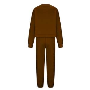 Conjunto de sudaderas y pantalones de chándal para mujer, ropa de hombre de gran tamaño, conjunto de sudaderas y pantalones con cuello redondo para mujer de BD - Product Image 4