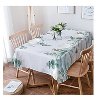 Nappe Moderne de Luxe Imprimée Double Face en Coton Biologique 100% Certifié GOTS, Imperméable et Anti-Huile, Personnalisable, Ensemble de Nappes pour