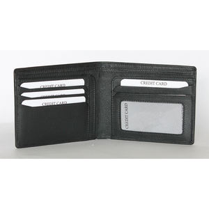 กระเป๋าสตางค์หนังแท้ดีไซน์ใหม่กันน้ำสำหรับผู้ชาย พร้อมช่องใส่บัตร บุด้วยผ้าฝ้าย จากรัฐเบงกอลตะวันตก - Product Image 1