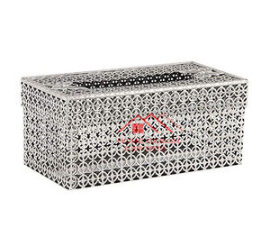 Distributeur de mouchoirs en métal martelé à la main dernière conception vente chaude au prix de gros - Product Image 6