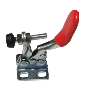 27kg Holding Capacity Red Plastic Covered Handle Horizontal Toggle Clamp Gh-201A