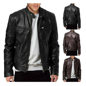 Chaqueta de cuero de motorista ajustada para hombre de primera calidad, ropa de motocicleta de tamaño personalizado elaborada con auténtica chaqueta de cuero auténtico para hombre - Product Image 5