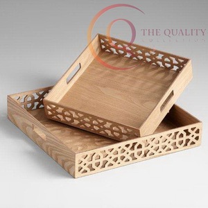 Bandeja de Servir de Madera con Acabado Liso y Asas Cómodas - Product Image 6