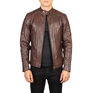 Veste en cuir véritable en peau de vache Excellente qualité Veste en cuir pour hommes Veste en cuir extérieure personnalisée avec le meilleur matériau - Product Image 1