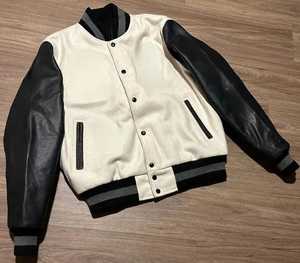 Customizable <b>Vintage</b> <b>Varsity</b> <b>Jacket</b> 100% Wool Embroidered Logo on Front XS Size Zippered Closure Winter Oem Service - Product Image 2