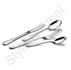 Cutlery ESSENCE <strong>Set</strong> Cutlery Stainless Steel Dinner Knife Spoon at Wholesale <strong>Price</strong> Silver Cutlery <strong>Set</strong> With Design - Product Image 1