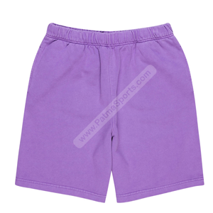 Short de survêtement décontracté lavande personnalisé tissu respirant avec motif solide pour les journées chaudes pour votre ligne de mode - Product Image 1