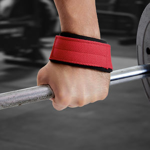 Robuste coton Figure huit haltérophilie réglable anti-dérapant sangles de poignet unisexe haute qualité sangle de gymnastique - Product Image 4