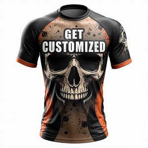 Protector de sarpullido personalizado MMA Premium personalizado con mangas completas y cortas para mayor comodidad y rendimiento duradero kimono de jiu jitsu - Product Image 6