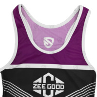 Trajes de Lucha Personalizados para Mujer, Diseño Frontal Personalizado, Elásticos, de Secado Rápido, Transpirables, Duraderos, Ligeros, Ropa Deportiva Internacional para Artes Marciales