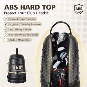 एंटी-टकराव डिजाइन 1680 डी भारी शुल्क ऑक्फोर्ड गोल्फ क्लब को पहियों के साथ एयरलाइनों के लिए हार्ड केस टॉप गोल्फ ट्रैवल बैग - Product Image 3