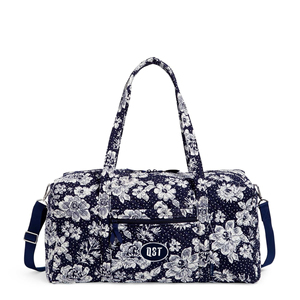Sac de sport en coton imprimé avec imprimé floral léger doux bandoulière réglable sac à bandoulière en tissu lavable pour les femmes - Product Image 5