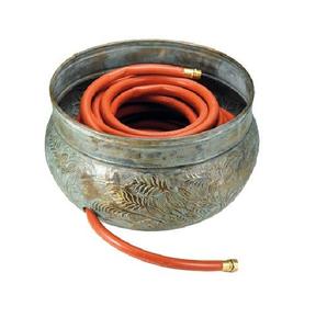 Pot de tuyau d'arrosage résistant aux intempéries finition en métal antique pour organiser les tuyaux d'arrosage à l'extérieur couleur de forme de taille personnalisée - Product Image 2