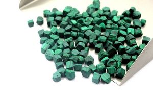 4-6 MM <span class=keywords><strong>Natural</strong></span> Verde Monolítico Cristal Chakra Coração Solto Pedra 50 Peças Raw Malaquita Gemstone para Cura Espiritual - Product Image 2