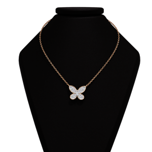 Conjunto de joyería fina para mujer, collar con colgante de mariposa de Plata de Ley 925 con diamante de moissanita de corte Marquesa, regalos de bodas elegantes - Product Image 3