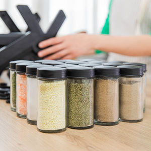 Frascos Cuadrados de Vidrio para Condimentos con Tapas Mezcladoras para Especias, Hierbas y Condimentos, Soluciones Prácticas de Almacenamiento para la Cocina - Product Image 6