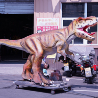 Modèle électrique de taille réelle de dinosaure animatronique simulé d'intérieur pour parc d'aventure de centre commercial et aéroport en métal