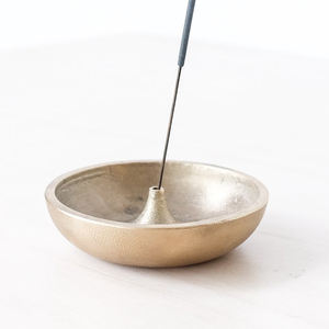 Shiny Polished Metal Brass <b>Incense</b> <b>Stick</b> <b>Holder</b> 3 Holes <b>Incense</b> <b>Stick</b> <b>Holder</b> - Product Image 2