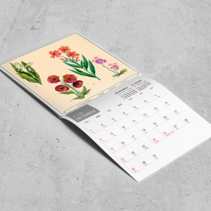 Calendrier en papier durable avec reliure à cheval, motif de dessin animé, impression offset, taille 145x145mm - Product Image 2