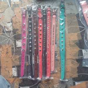 Vente chaude de qualité supérieure 100% collier de chien en cuir véritable avec goujon étoile fournisseur indien fabricant en gros exportations Saman - Product Image 6