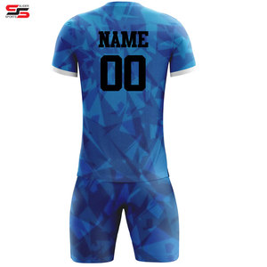 Kit de fútbol personalizado para adultos, uniforme de camiseta de fútbol, nuevo modelo personalizado 100% poliéster, tela de secado rápido y absorbe la humedad - Product Image 2