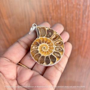 Colgantes de Plata de Alta Calidad con Baño de Plata, Bisel de Amonita, Mezcla de Formas Modernas, Dijes de Cristal para Bodas, Moda Infantil - Product Image 2