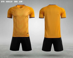 Kit de entrenamiento de fútbol con estampado de transferencia de calor personalizado y chándal Unisex Conjunto de camiseta de fútbol 100% poliéster impermeable ligero - Product Image 6