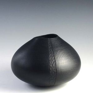 แจกันกระถางดอกไม้โลหะสีดำสำหรับบ้านสวนห้องรับแขกโรงแรม - Product Image 4