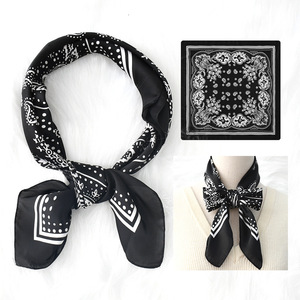 2025 Wrap Ladies Hair Jacquard <b>Silk</b> <b>Scarf</b> 70*70 cm High Quality Neck Dance Woven <b>Scarf</b> Model Flight <b>Scarf</b> - Product Image 5