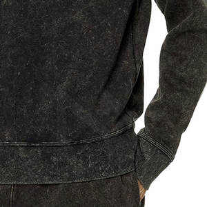 Les meilleurs sweatshirts d'hiver délavés à l'acide personnalisés pour hommes Style supérieur en polyester/coton en vente - Product Image 5