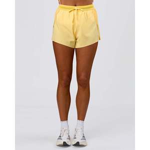 Shorts Deportivos de Cintura Alta para Mujer - Accelerate 3 Sunbeam - Limón - Product Image 4