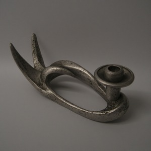 เชิงเทียนเรนเดียร์ฮอร์นทำจากอลูมิเนียมพรีเมี่ยมพร้อมเคลือบเงินสำหรับงานช่างออกแบบสำหรับตกแต่งตกแต่งภายใน - Product Image 5