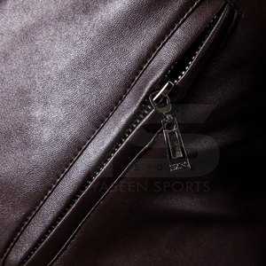 Veste en cuir décontractée de la meilleure qualité pour hommes avec style High Street et motif de lettres - Product Image 3