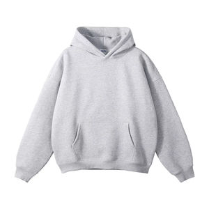 Sweats à capuche grande taille pour hommes en coton lourd surdimensionné Way Full Zip up Hoodies Blanks for Custom - Product Image 6