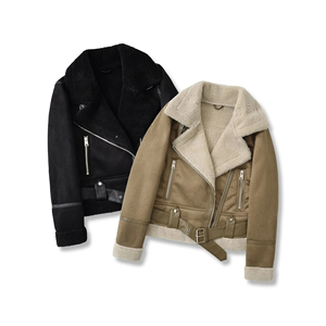 Chaqueta de cuero de gran tamaño para mujer chaqueta de bombardero de cuero genuino chaqueta de gran tamaño Color sólido 2025 ropa de mujer chaqueta de abrigo de cuero Pu - Product Image 5