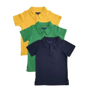 T-shirt polo élégant à manches courtes pour homme en couleur unie-Tissu en coton respirant parfait pour les tenues de bureau et de week-end - Product Image 6