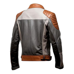 Chaquetas de Motociclista de Cuero con Logotipo Frontal, Ecológicas, Ligeras, Estilo Urbano, Moda de Carreras de Autos, Chaqueta de Motociclista, Gran Venta - Product Image 2