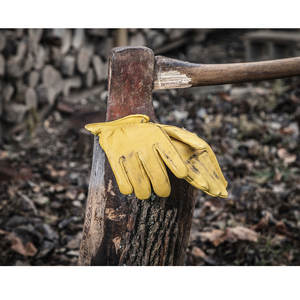 Gants de travail industriels en cuir pour hommes, taille XL, antidérapants, compatibles écran tactile, ignifuges, vente en gros - Product Image 6