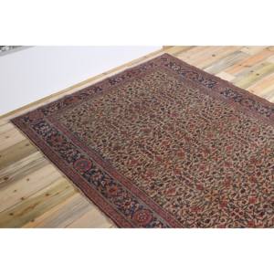 Tapis vintage, tapis turc de 5x7 pieds, tapis en laine à motifs floraux rose et violet - Product Image 5