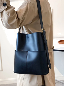 Venta al por mayor señoras de lujo de cuero genuino Tote Crossbody bolsos de hombro cierre de cremallera portátil personalizable trabajo viaje de moda - Product Image 5