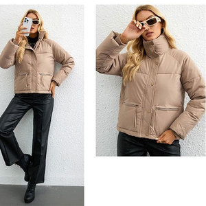 OEM Factory Prices Women's Bomber Puffer Coat <b>Jacket</b> Casual <b>Jacket</b> <b>For</b> Women Down Coat Breathable Made in Pakistan - Product Image 2