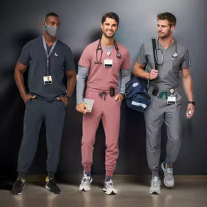 "Conjuntos de uniformes de algodón y poliéster para hombres para hospitales y enfermería" - Product Image 5