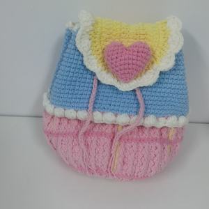 Sac à dos populaire pour femme, fait main au crochet, modèle 2026, sac à bandoulière mignon en forme de cœur - Product Image 3