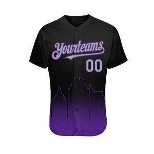 ชุดกีฬาสำหรับผู้ใหญ่เสื้อเบสบอลติดกระดุมแบบมีกระดุมดีไซน์ออกแบบได้ตามต้องการ - Product Image 2