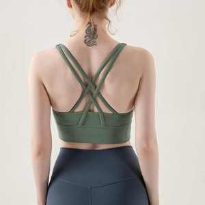 Haute qualité en gros dos nu femmes vêtements de sport débardeur antichoc respirant femme soutien-gorge de gymnastique - Product Image 4