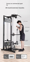 Machine à Câbles Croisés Métallique Commerciale SK Fitness - Entraîneur Multifonctionnel pour Biceps et Fessiers