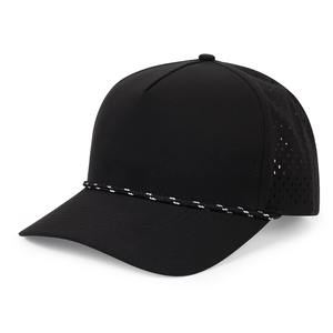 Gorra de béisbol de cuerda de Golf de algodón ajustable Vintage de alta calidad al por mayor logotipo cortado con láser personalizado poliéster informal al aire libre - Product Image 3
