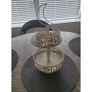 Fabuleux Design 2 Niveaux Métal Gâteau Stand Ramadan Dates Dessert Stand Pour Ramadan Décoration Tasse Gâteau Titulaire À Bon Prix - Product Image 4