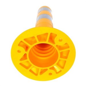 Juego de 10 Postes Delimitadores Flexibles Amarillos de 45 x 8 cm con Cinta Reflectante de PVC para Seguridad Vial y de Tráfico - Product Image 6
